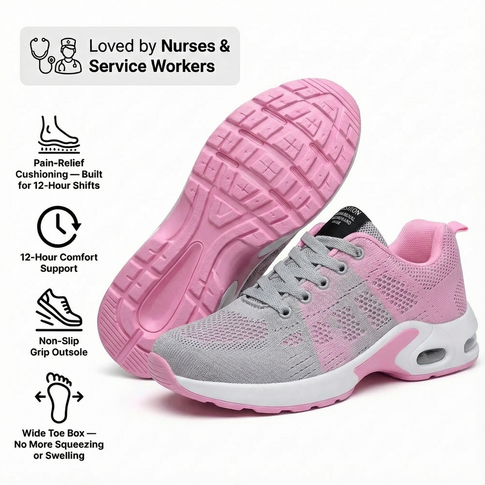 Orthora™ Pro – 12-Hour Comfort Shoes for Heel & Plantar Fasciitis Relief (Unisex) (BOGO)