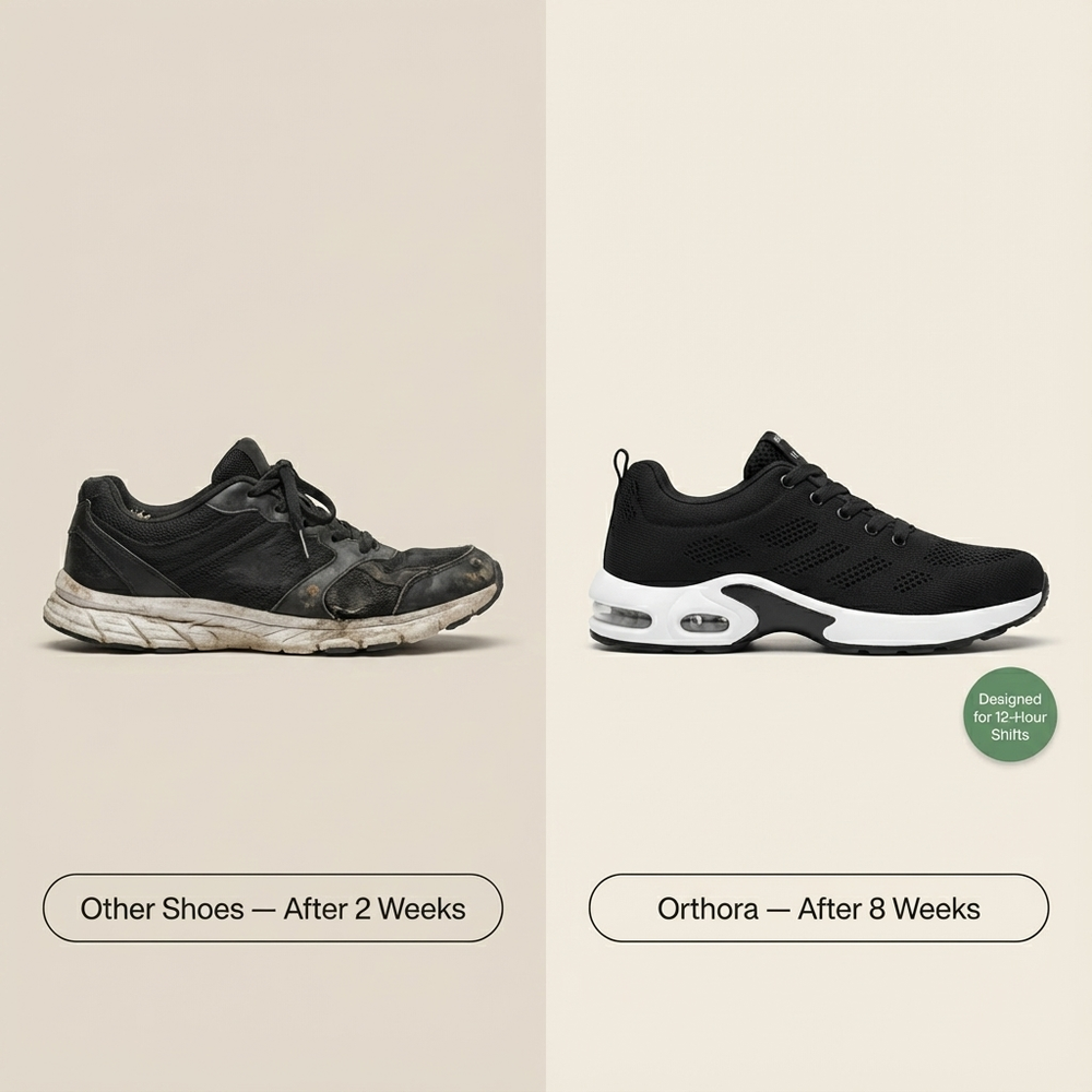 Orthora™ Pro – 12-Hour Comfort Shoes for Heel & Plantar Fasciitis Relief (Unisex) (BOGO)