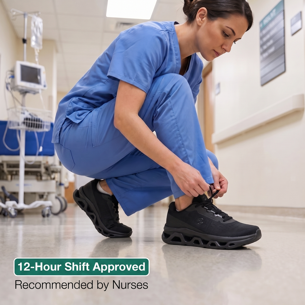Orthora™ Fly — 12-Hour Shift Shoes for All-Day Foot, Knee & Back Pain Relief (BOGO)