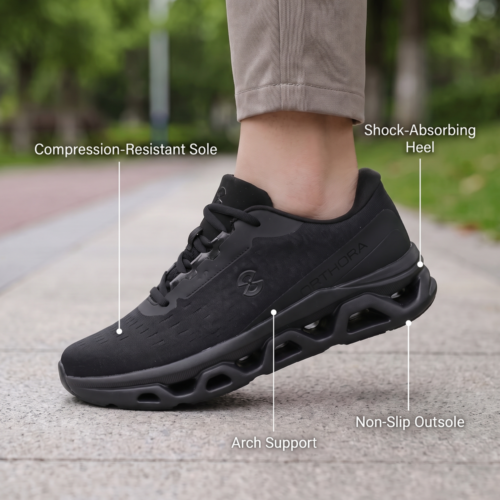 Orthora™ Fly — 12-Hour Shift Shoes for All-Day Foot, Knee & Back Pain Relief (BOGO)