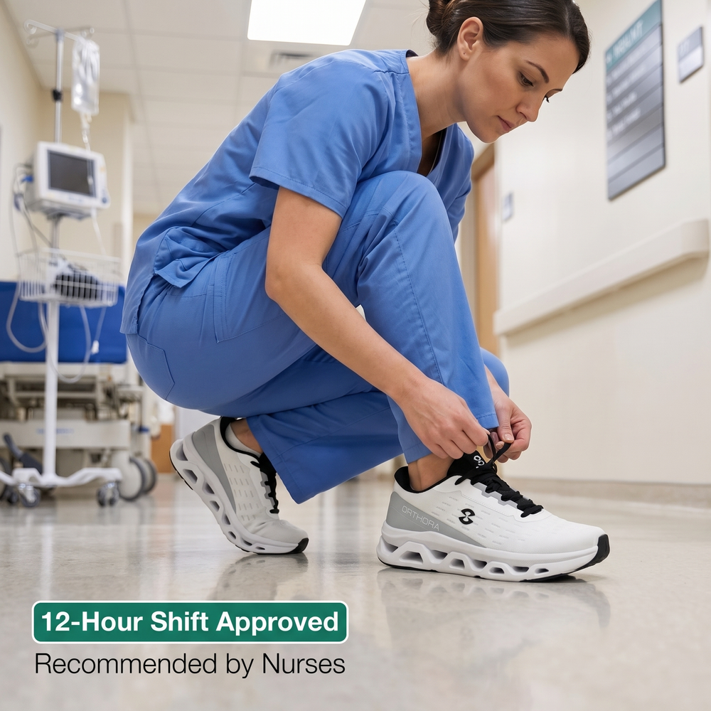 Orthora™ Fly — 12-Hour Shift Shoes for All-Day Foot, Knee & Back Pain Relief