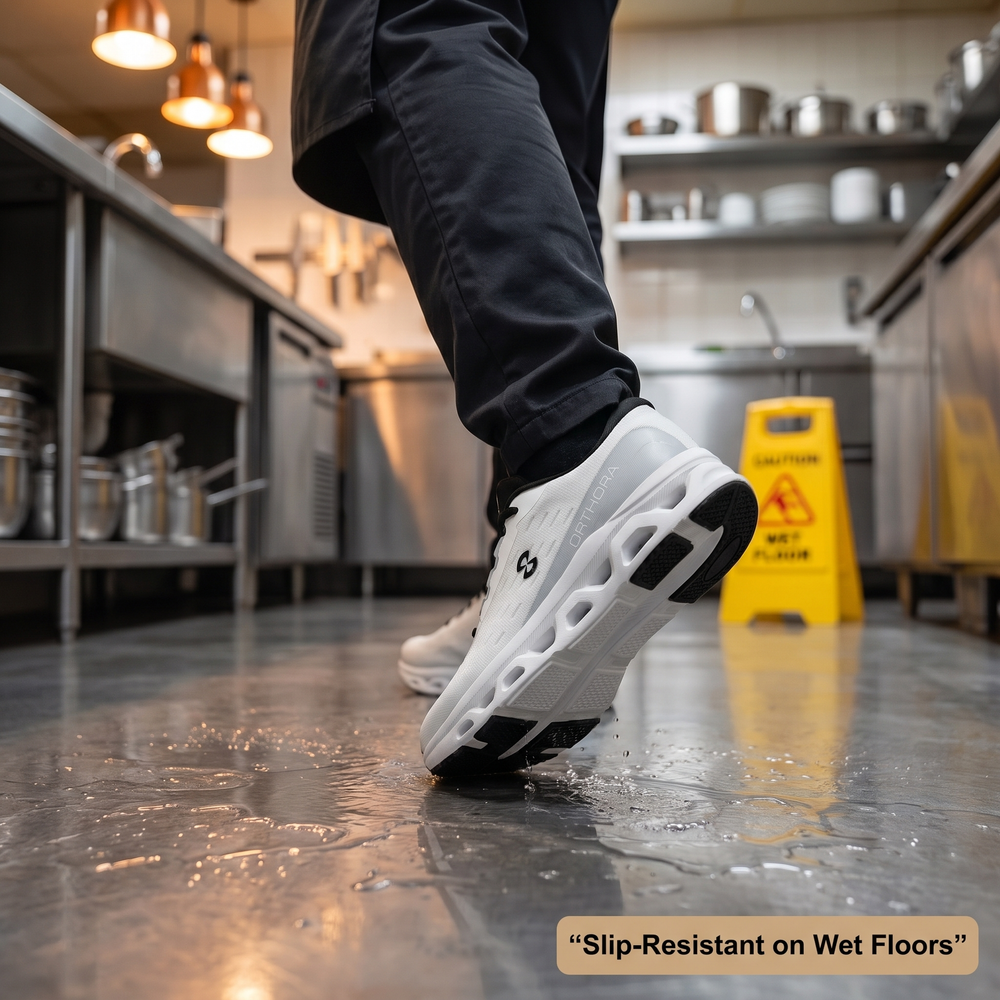 Orthora™ Fly — 12-Hour Shift Shoes for All-Day Foot, Knee & Back Pain Relief